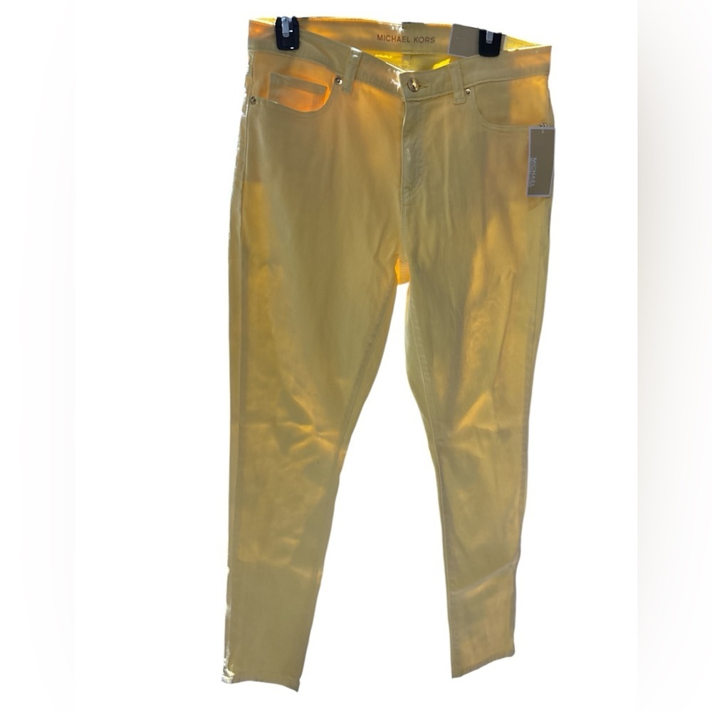 Michael Kors Yellow Skinny Jeans